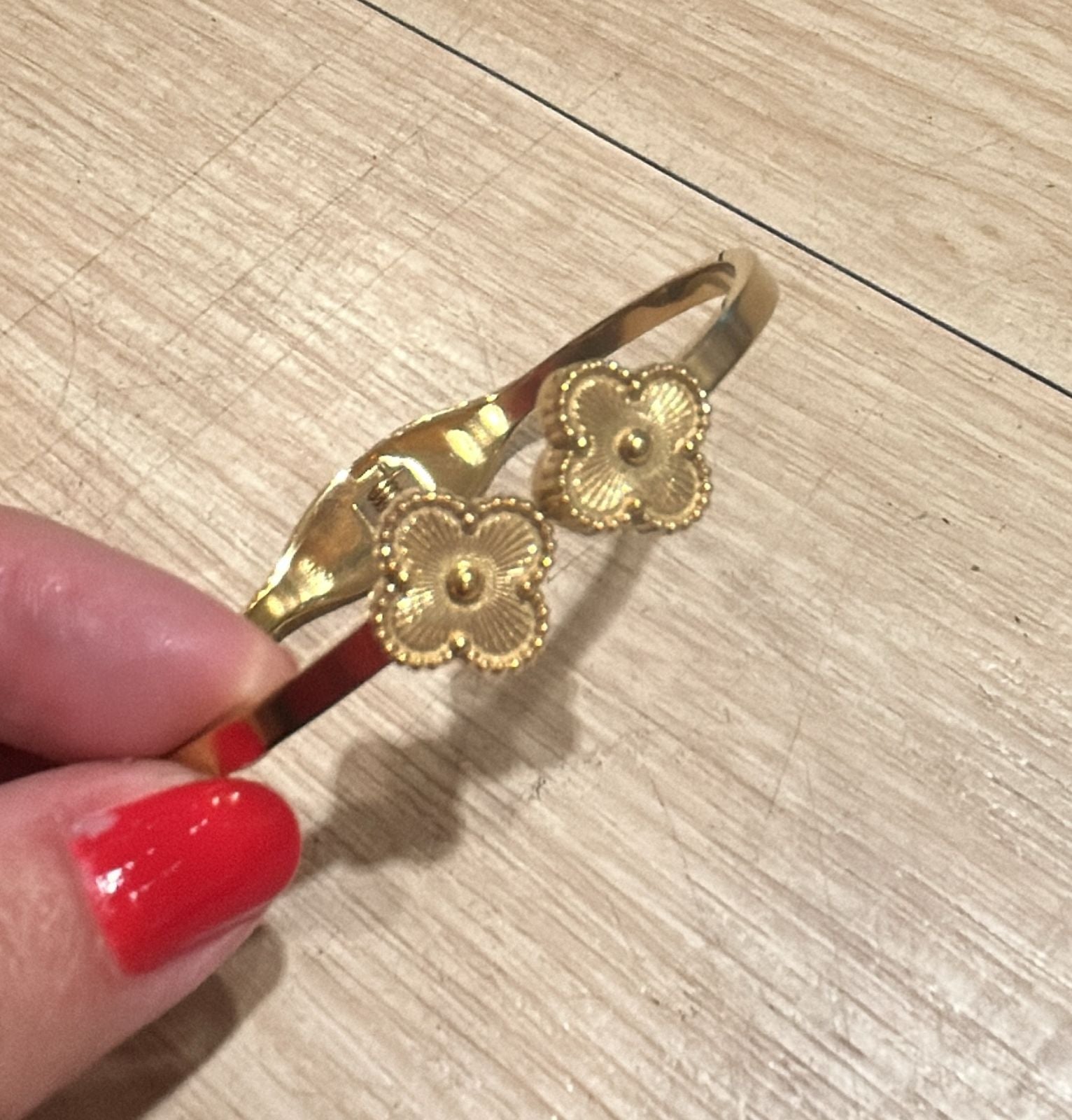 Bracelete Aço Inoxidável Inspiração VC Dourado (12 peças)