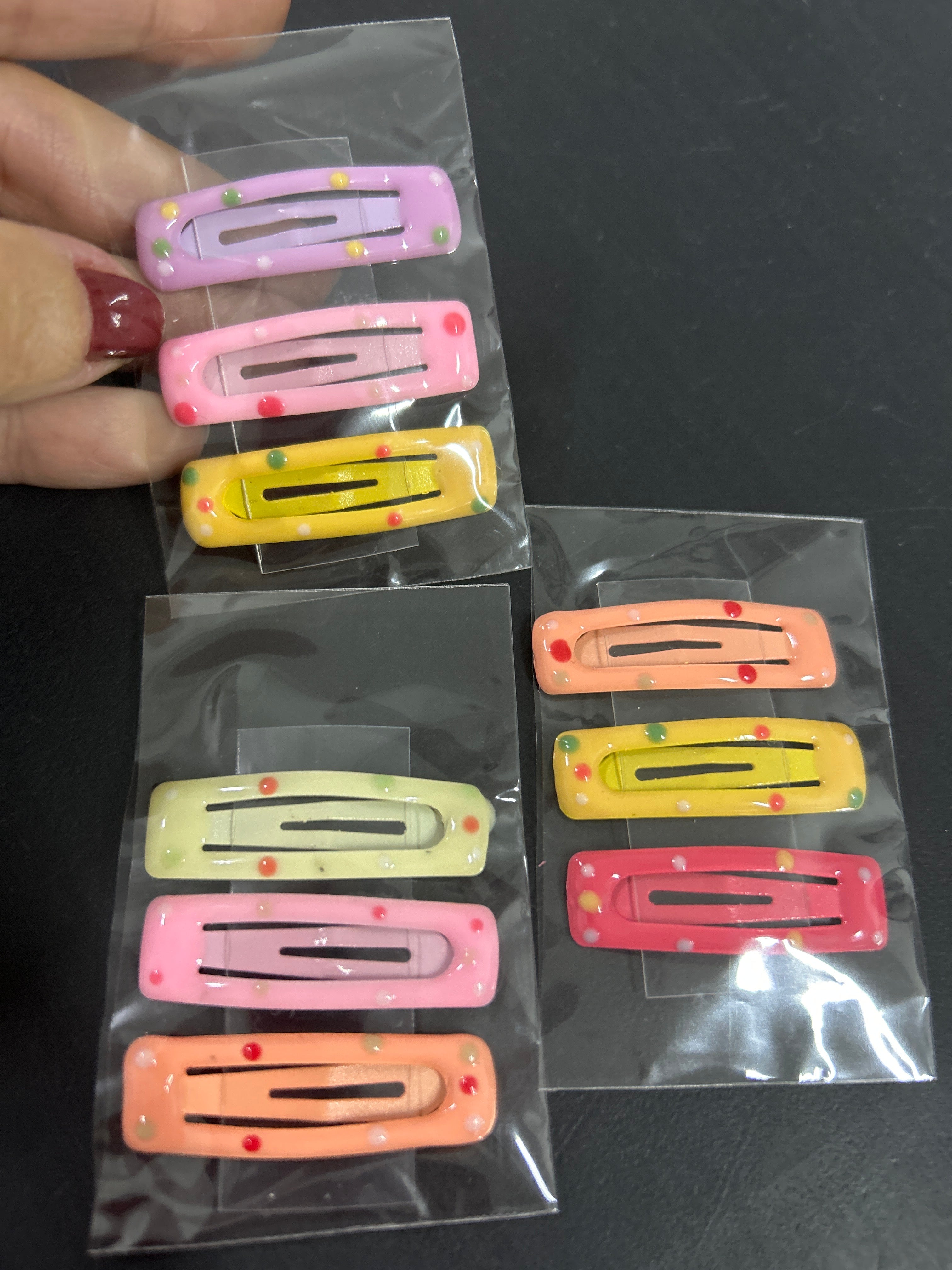 Cartela Tic tac Poá (10 saquinhos com 3 peças cada)