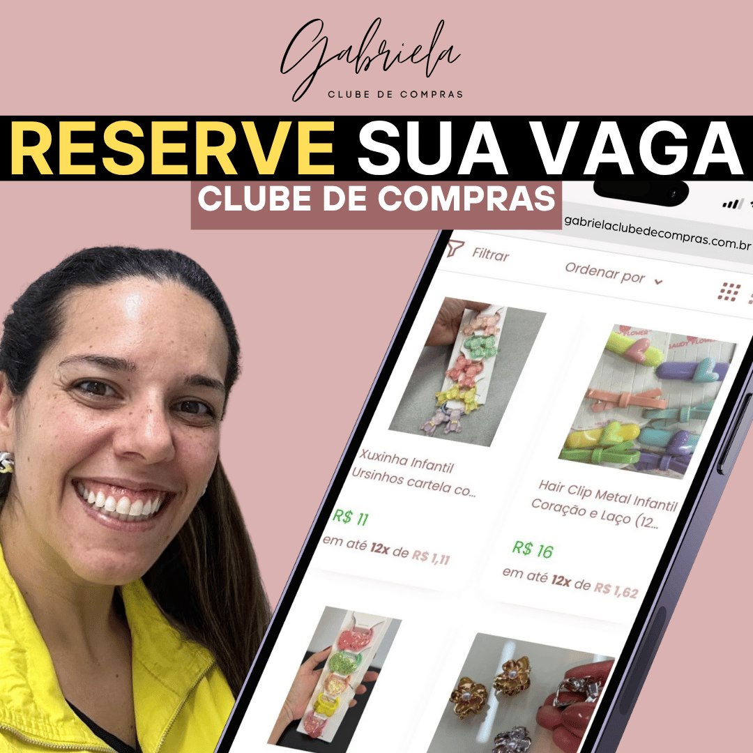 RESERVA DE VAGA - CLUBE DE COMPRAS (SETEMBRO)