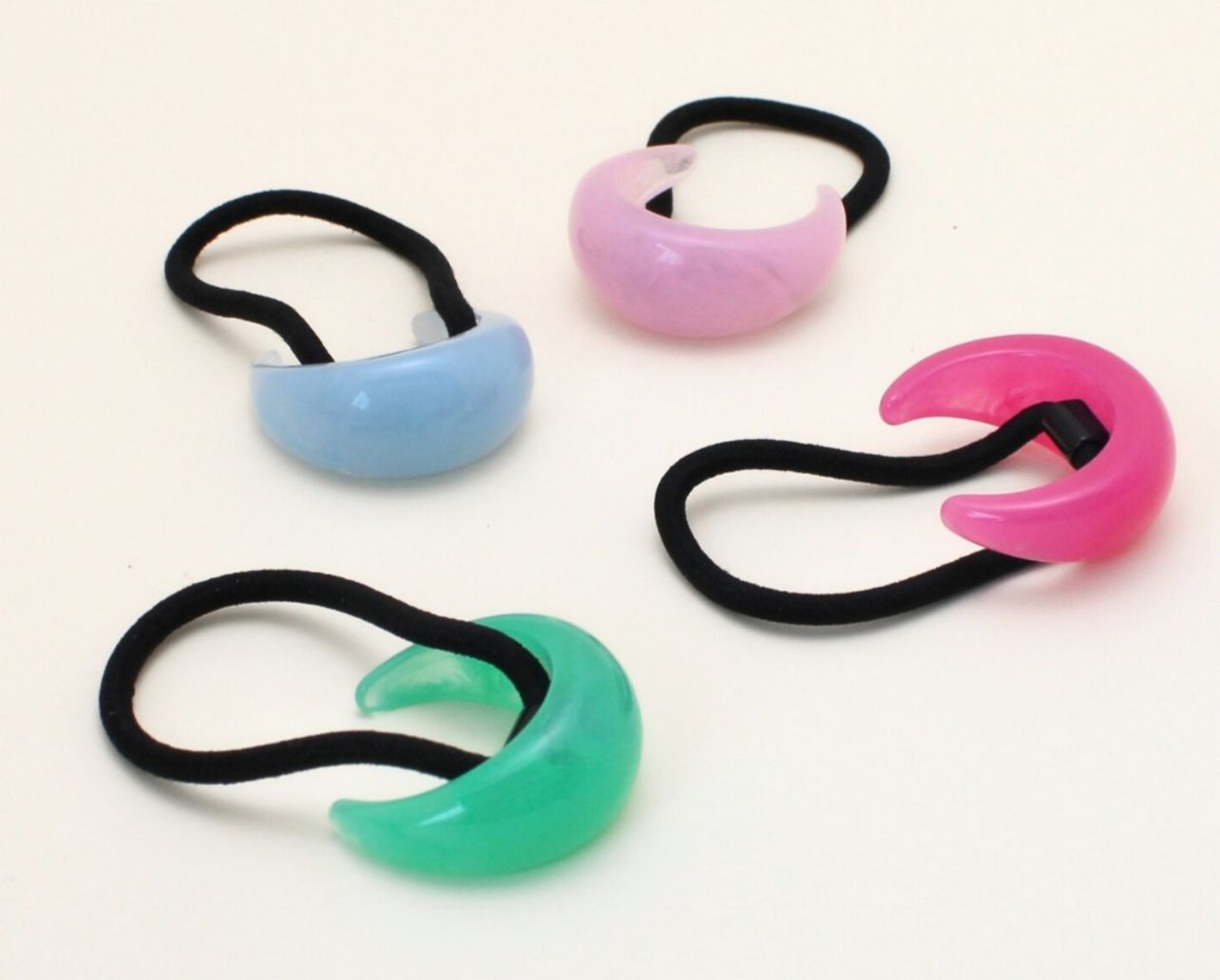 Xuxinha acetato côncavo colorido (12 peças)