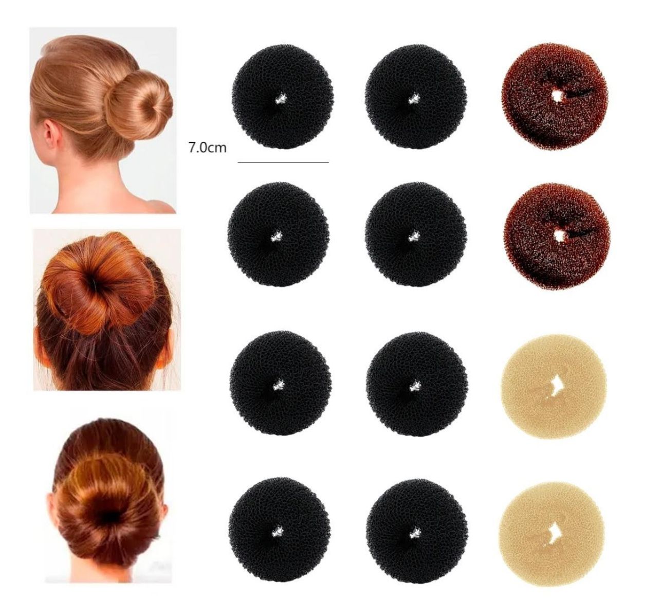 Donuts para fazer Coque Pequeno 7cm (12 peças)