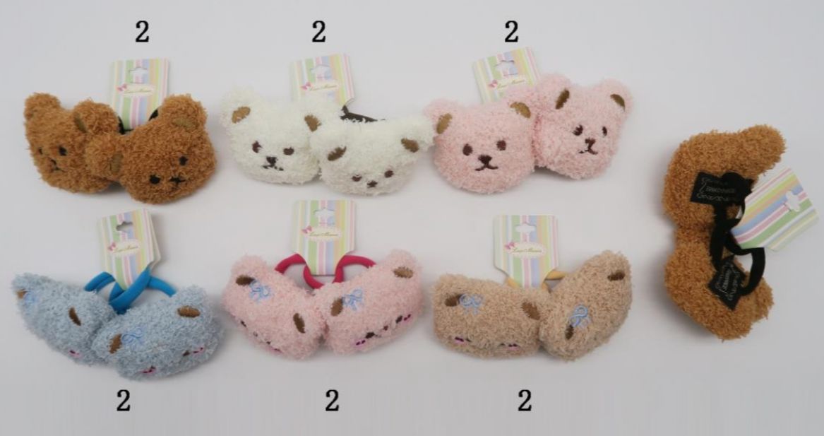 Xuxinha infantil ursinho teddy (12 cartelas com 2 peças cada)