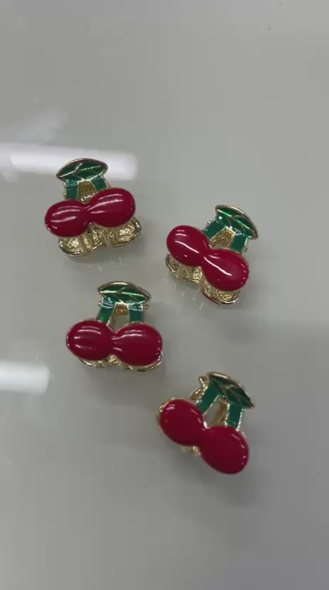Pregadeira pp cereja esmaltada (12 cartelas com 2 peças cada)