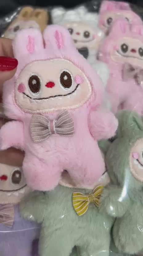 Xuxinha pelinho labubu (12 peças cores variadas)