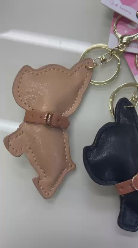 Chaveiro courino cachorrinho (12 peças 3 de cada cor)