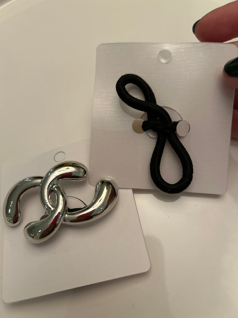 Xuxinha Metal Inspiração Grife CH (4 douradas e 2 pratas)