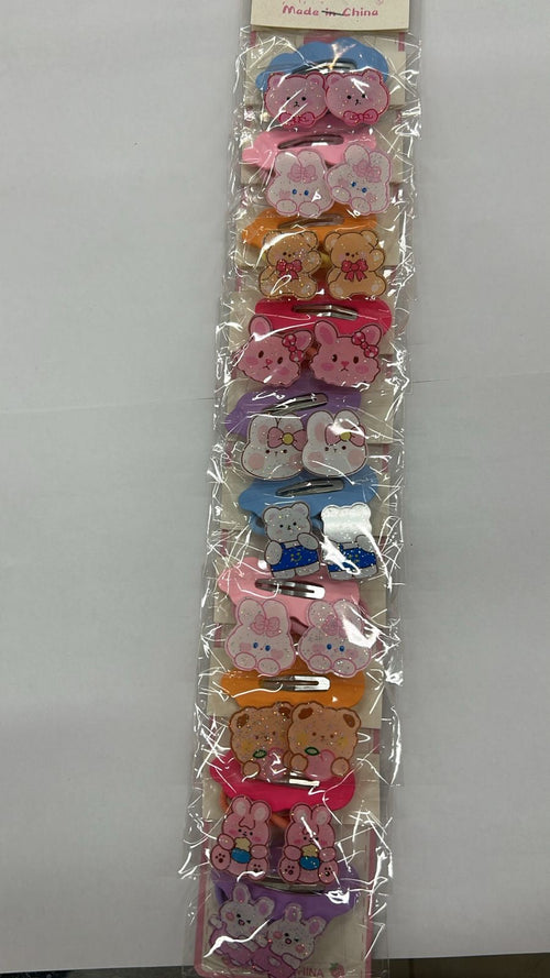Cartela com Tic Tac Frufru e Par de Xuxinha Ursinhos(10 kits com 3 peças cada)