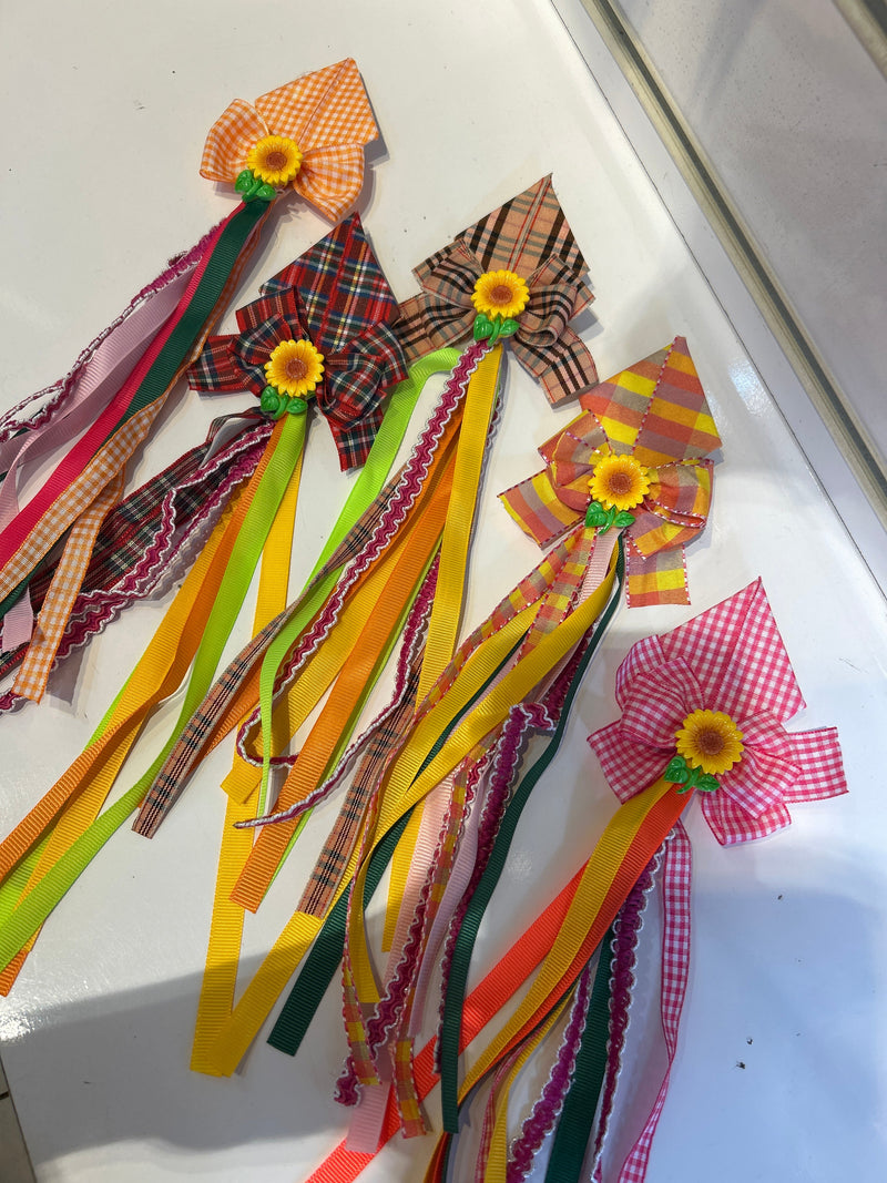 Hair Clip Festa Junina Balão (12 peças  cores variadas, vem 6 pares)