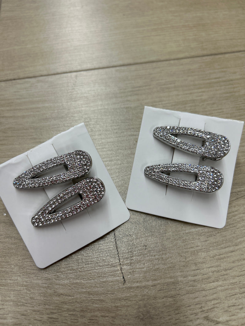 Hair Clip Cravejado BICO (12 cartelas com 2 peças cada)