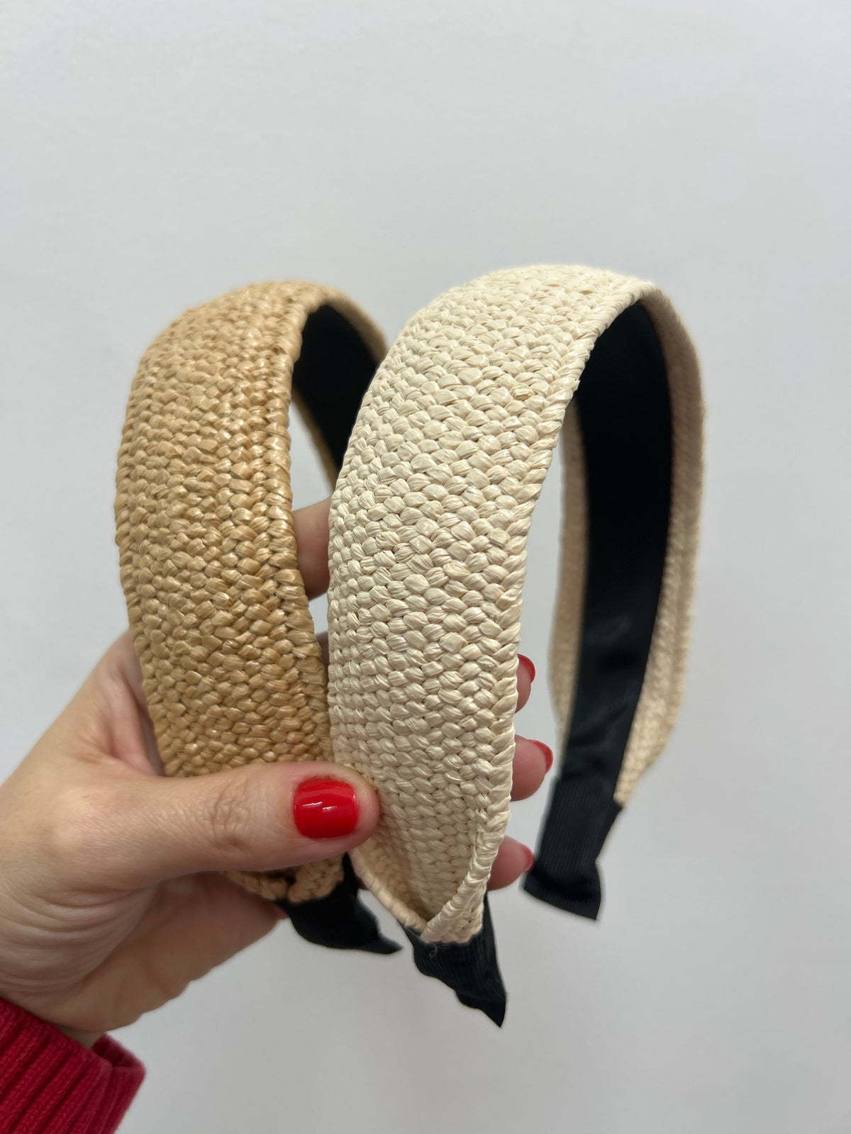 Tiara Adulto Larga Palhinha (12 peças 6 off e 6 natural)