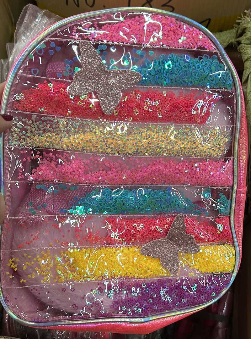 Mochila com Paetês (12 peças cores variadas)