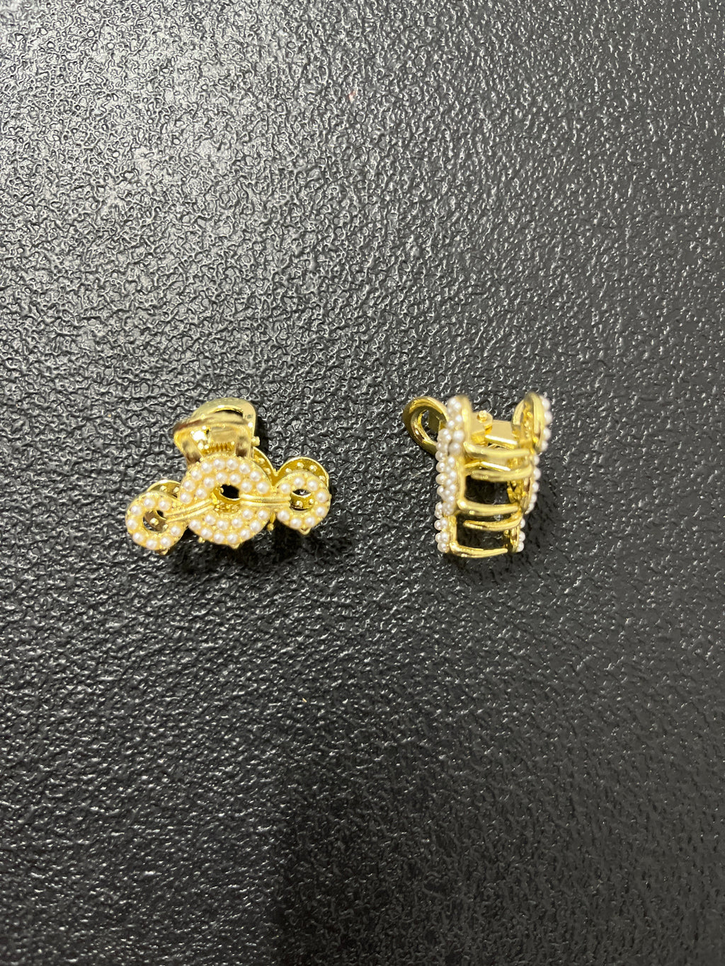 Pregadeira pp metal elo com microperolas (12 peças)