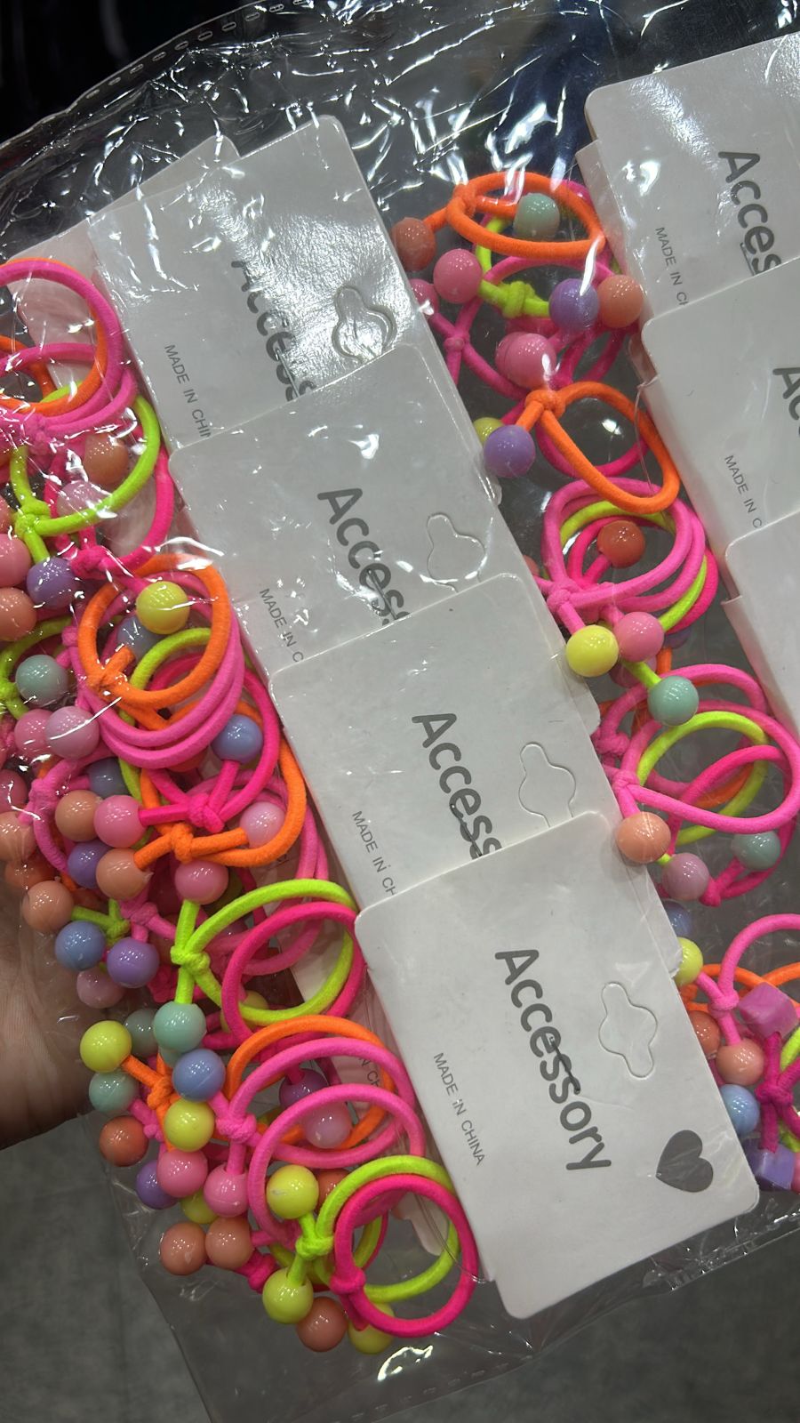 Xuxinha Infantil Neon ponta BOLINHA (12 cartelas com 5 peças cada)