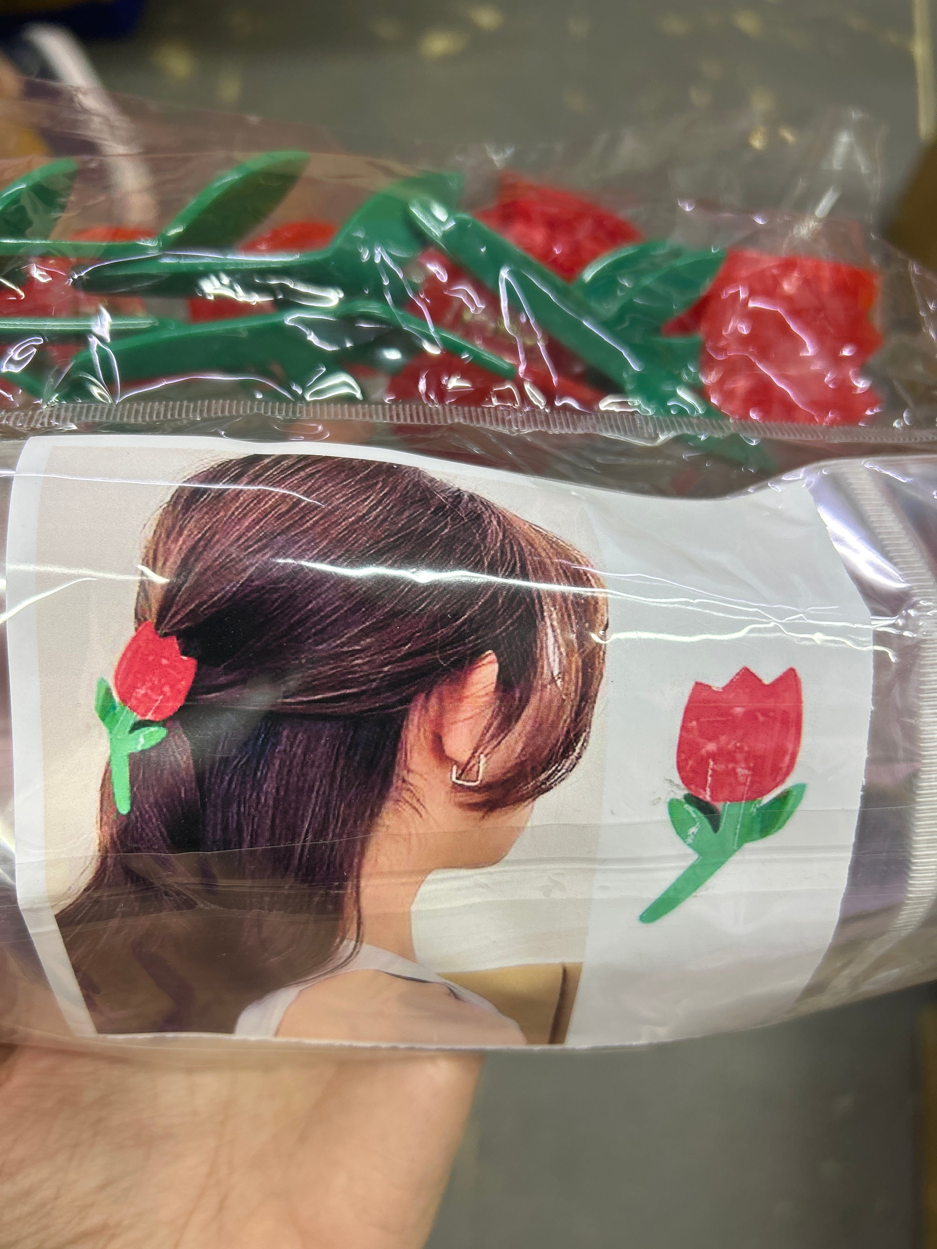 Pregadeira g acetato tulipa (12 peças)