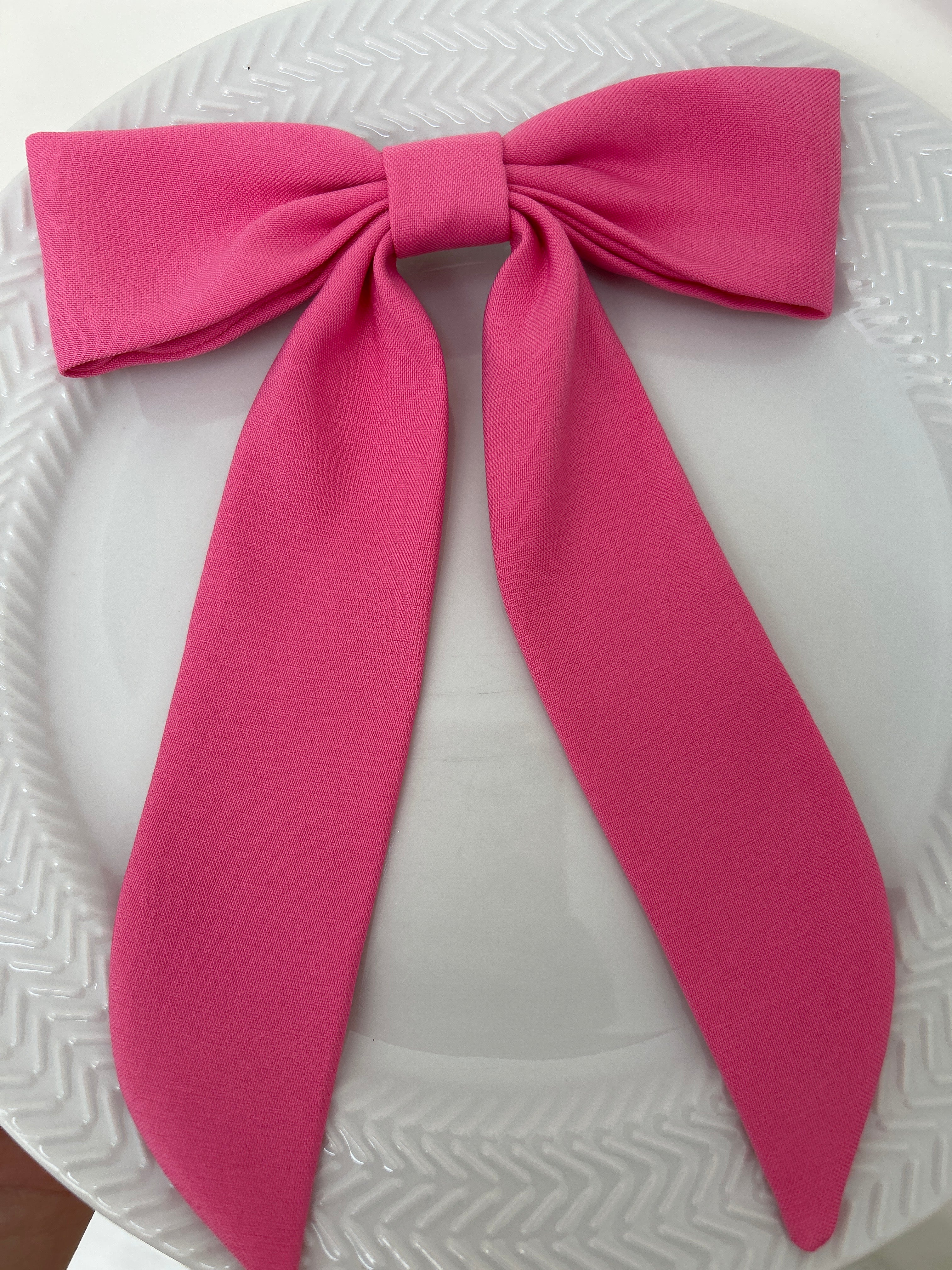 Laço em Crepe - Rosa Médio (unidade)