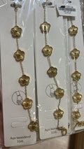 Pulseira Aço Inoxidável 5 trevos Dourado (12 peças)