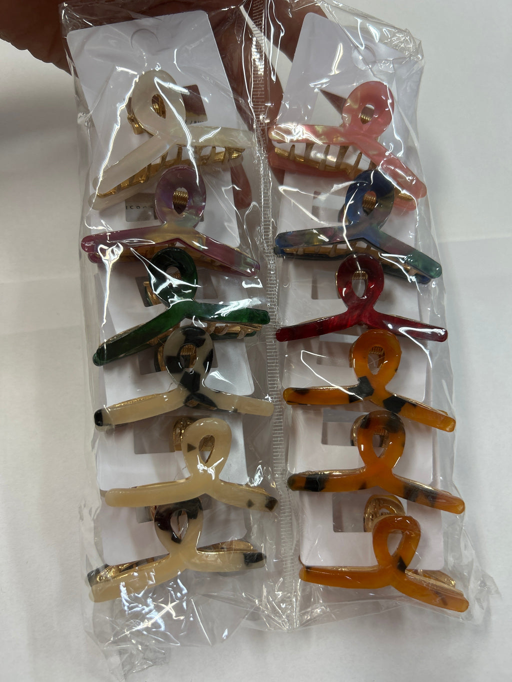 Piranha Metal P com Acetato Mesclado EM L (12 peças cores variadas)