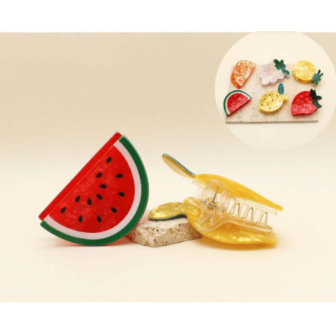 Piranha M Acetato Frutas (12 peças 2 de cada fruta)
