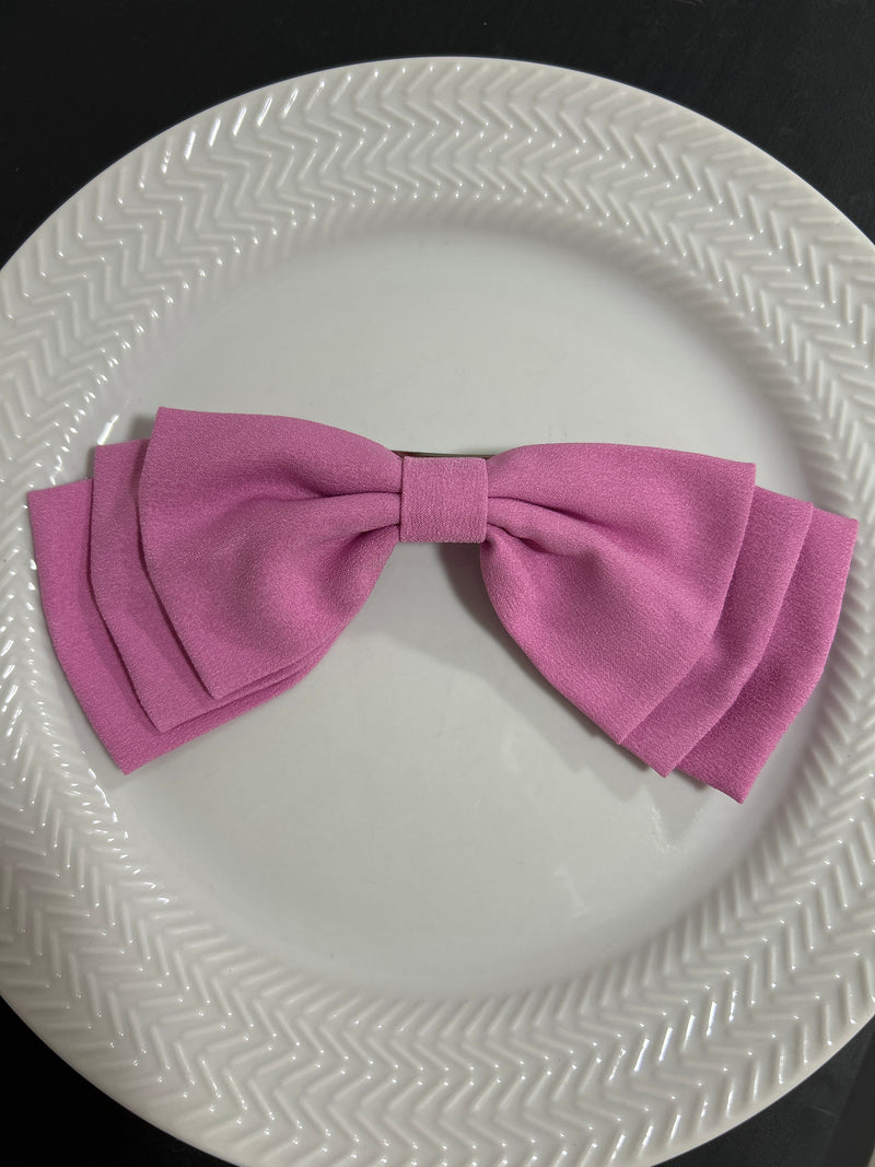 Laço em Crepe Triplo Médio - Rosa Médio (unidade)