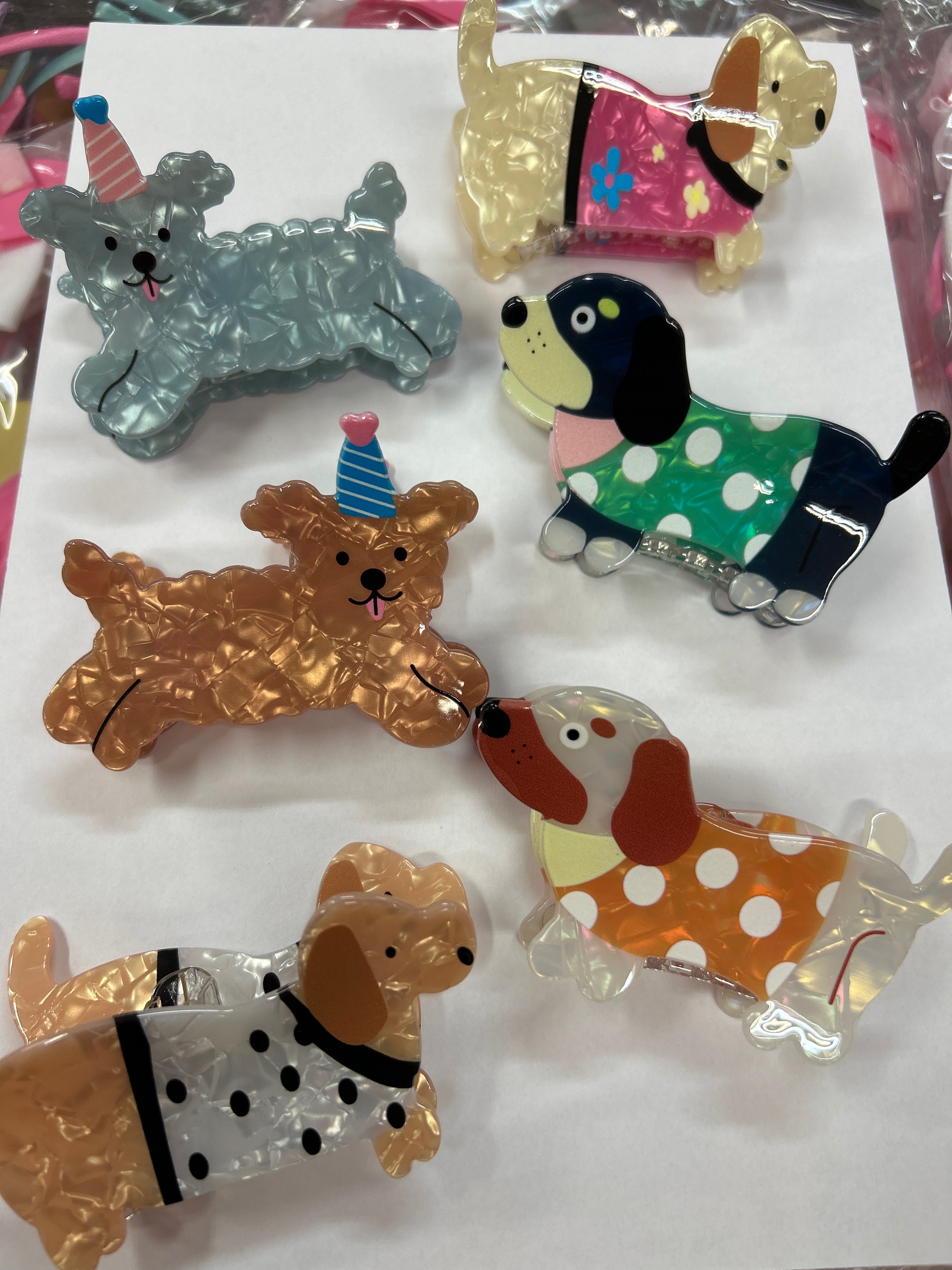 Piranha G em Acetato Cachorros (12 peças 2 de cada)