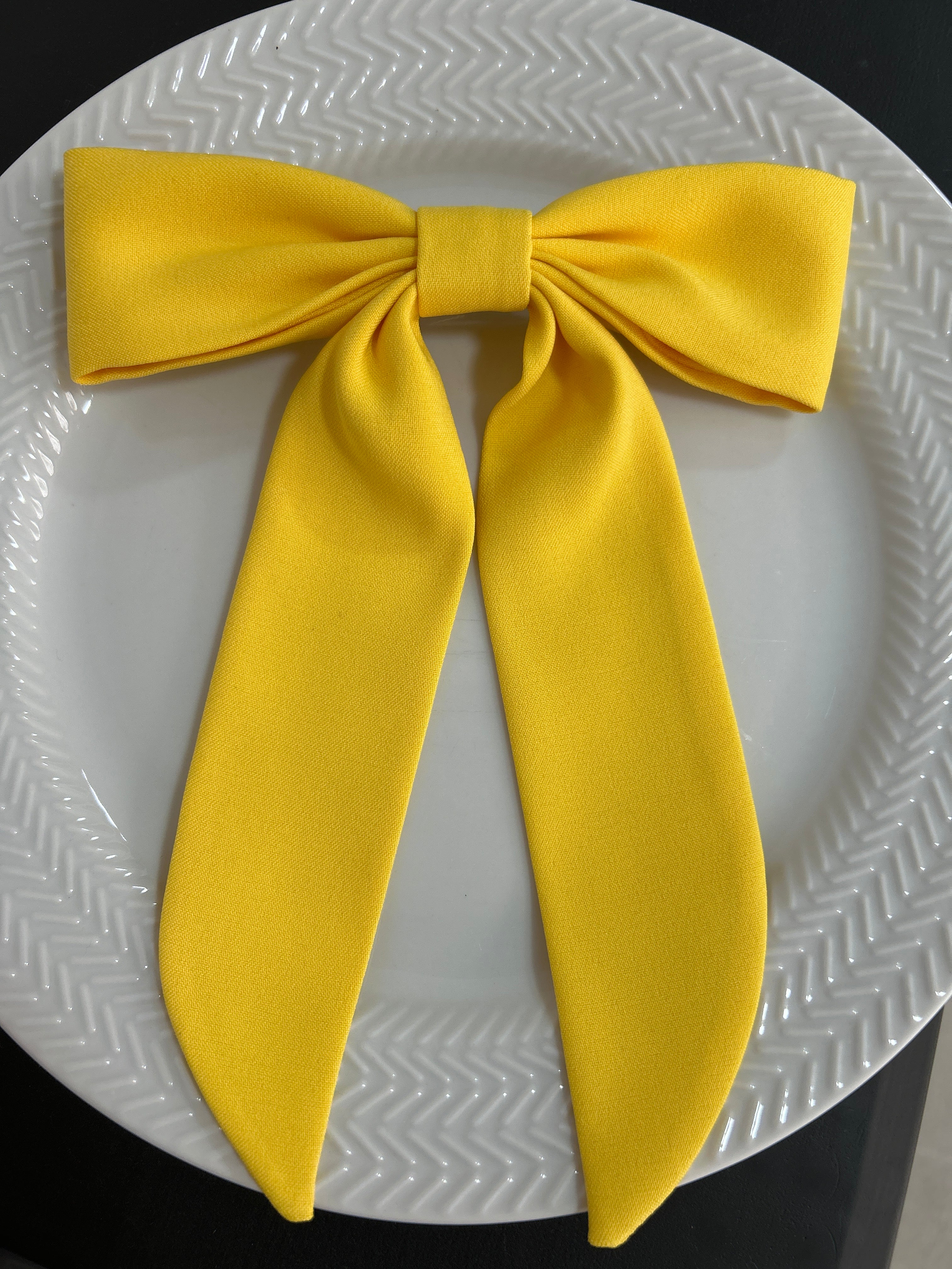 Laço em Crepe - Amarelo Gema (unidade)