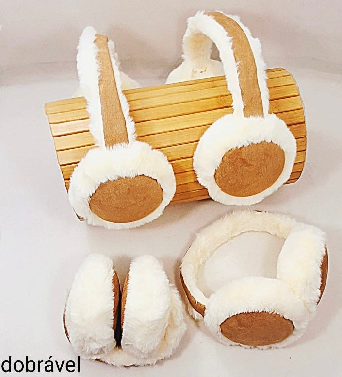 Tapa Orelha Adulto Dobrável Detalhe em Suede (12 peças)