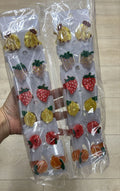 Pregadeira acetato p frutas (12 cartelas com 2 peças cada)