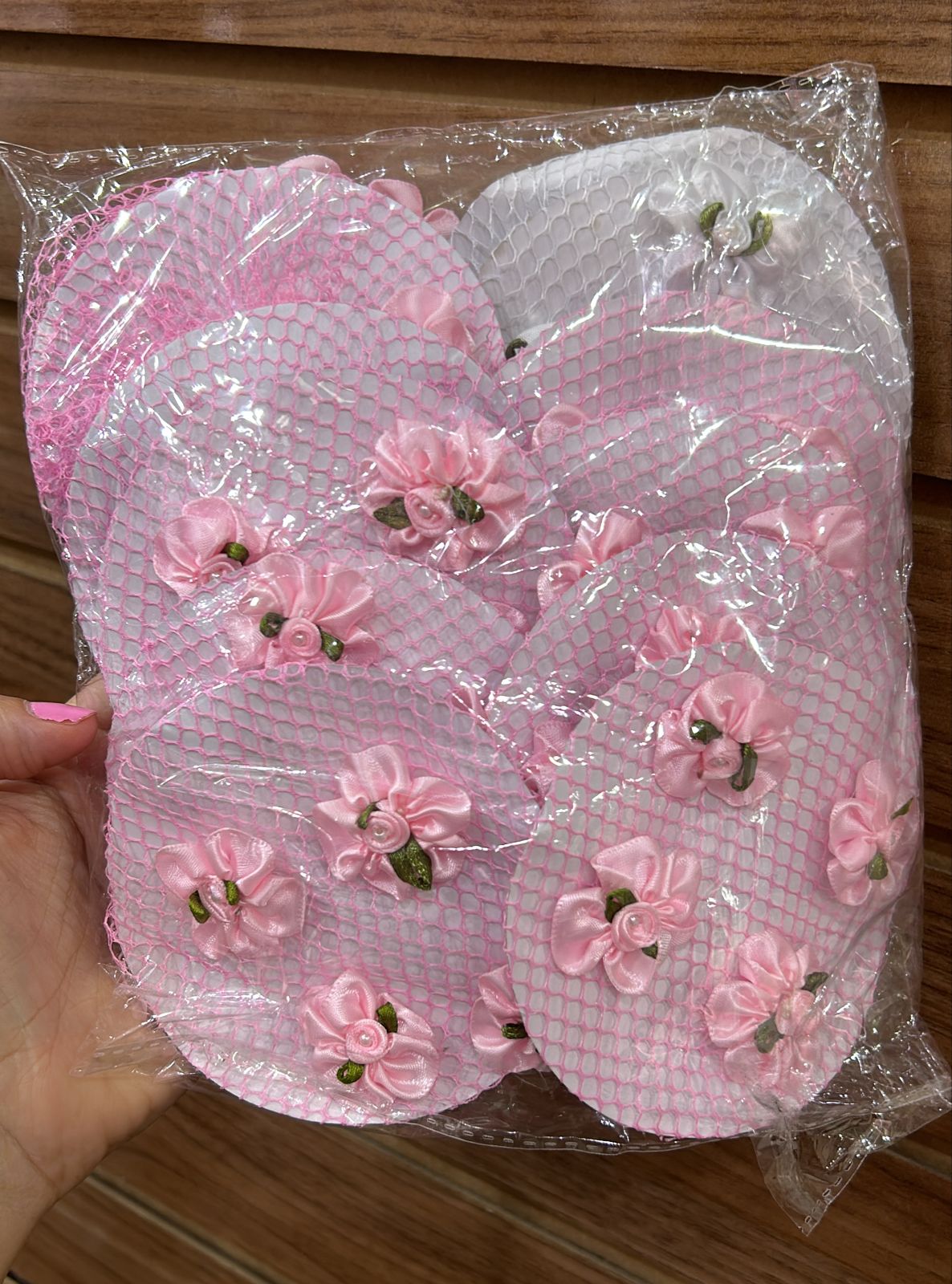Redinha de Coque para Ballet (12 peças. 10 rosa e 2 branca)