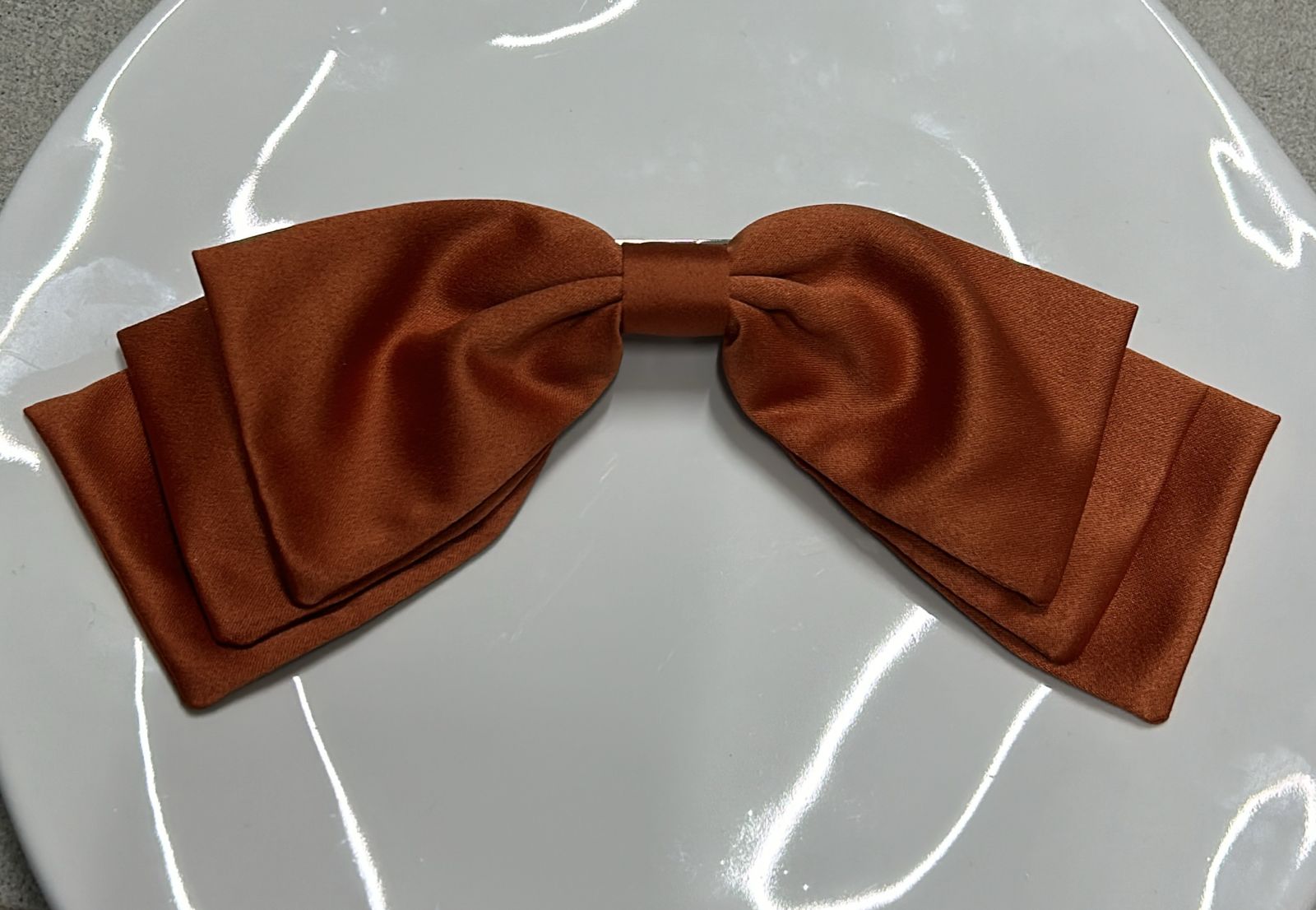 Laço Triplo Crepe Acetinado - Telha