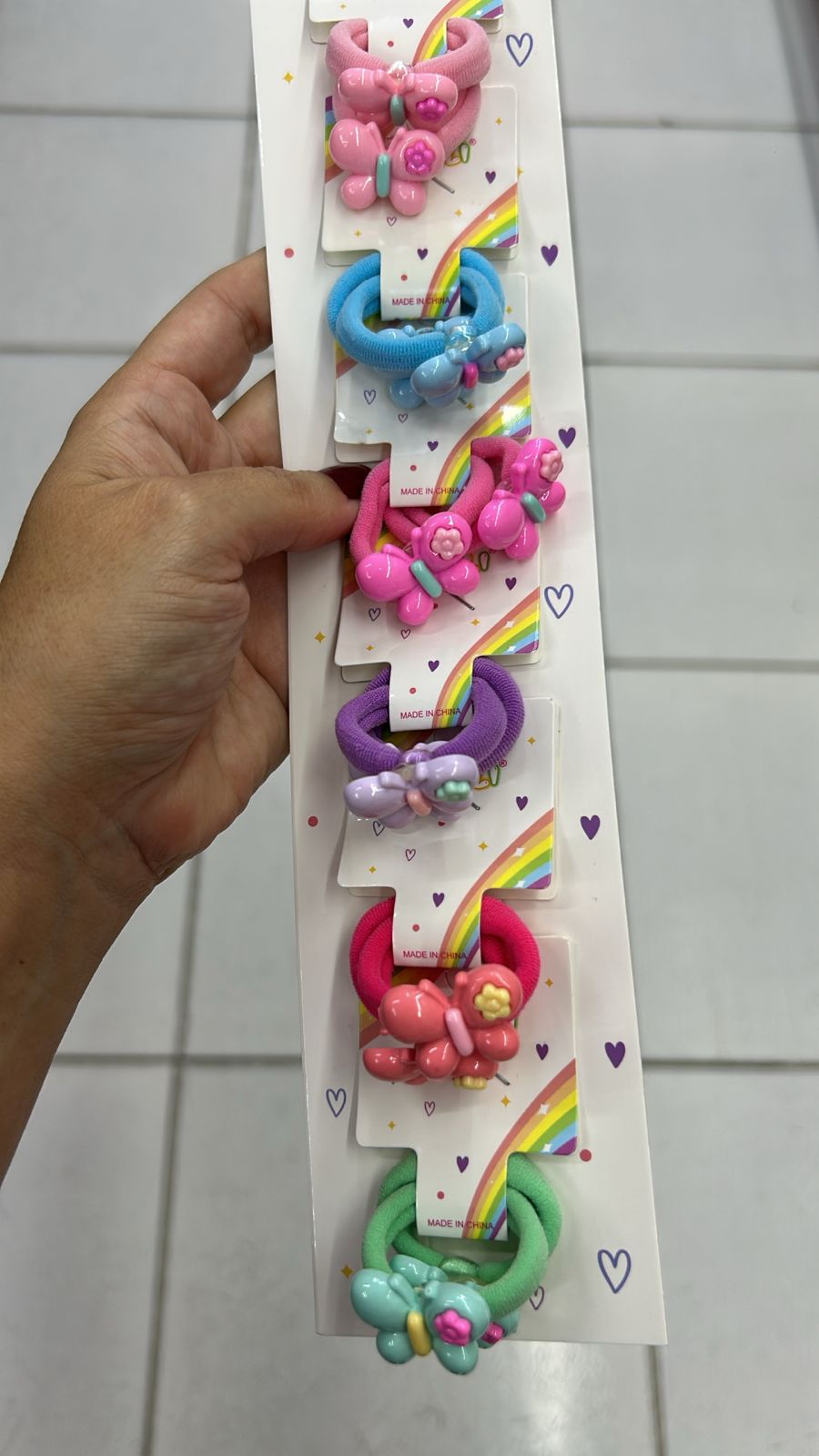 Xuxinha Meia com Aplique BORBOLETA (6 pares)