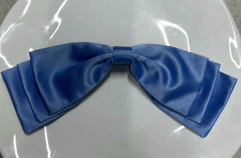 Laço Triplo Crepe Acetinado - Azul