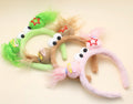 Tiara infantil pelúcia divertida (12 peças variadas)