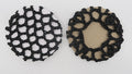Redinha para coque trama aberta preta (12 peças)