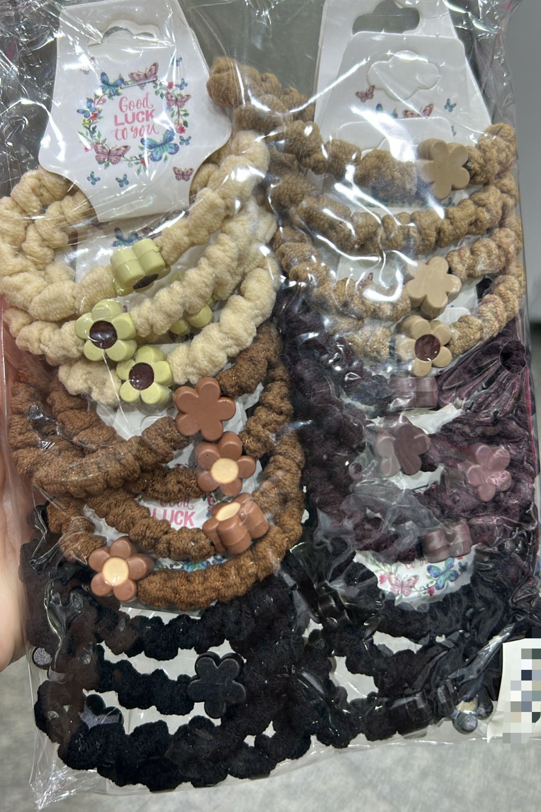 Xuxinha aplique flor flor cores invernais (12 cartelas com 2 peças cada 24 total)
