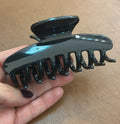 Pregadeira g silicone preta garras (12 peças)