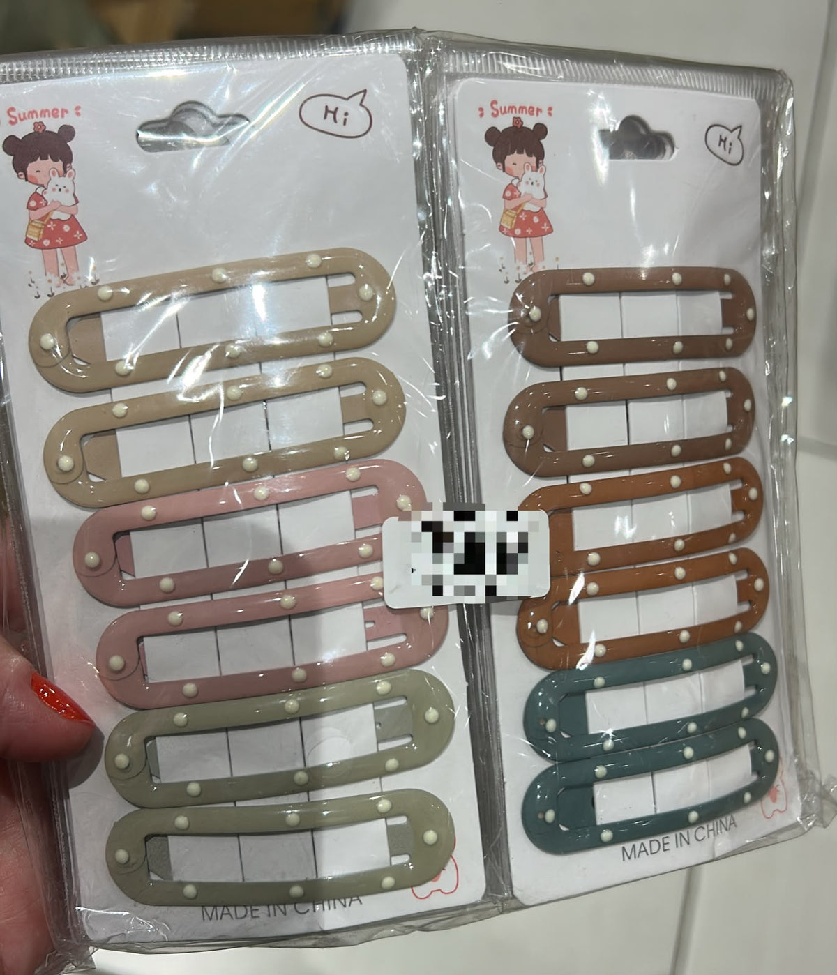 Tic tac emborrachado oval com poá (12 cartelas com 6 peças cada)