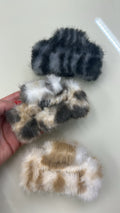 Pregadeira m pelúcia mesclada retangular (12 peças cores variadas)