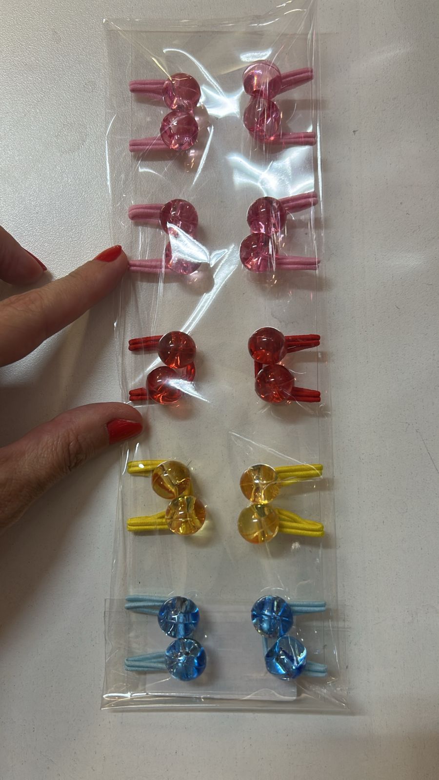 Xuxinha infantil esferas translúcidas (10 peças)