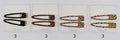 Hair clip metal com pelúcia Bambi (12 cartelas com 2 peças cada 3 de cada cor)