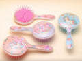Escova de cabelo infantil com paetê unicórnio (12 peças)