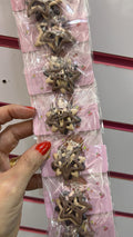 Cartela tic tac estrelinhas pequenas tons marrom (10 Kits com 3 peças cada)