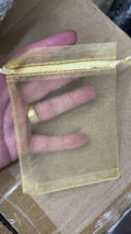 Saquinho de organza 9x12cm dourado (100 peças)