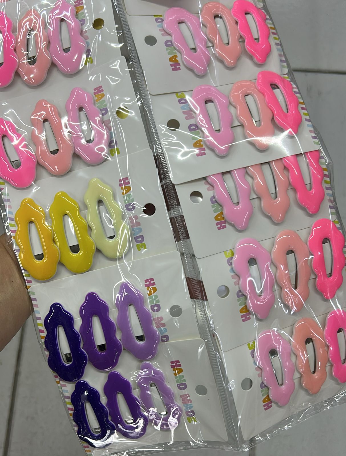 Tic tac infantil emborrachado frufru (12 cartelas com 3 peças cada)