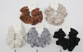 Scrunchie grande de veludo encorpado (12 peças)