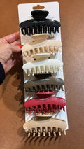 Pregadeira g silicone garras (12 peças 2 cor de cada)