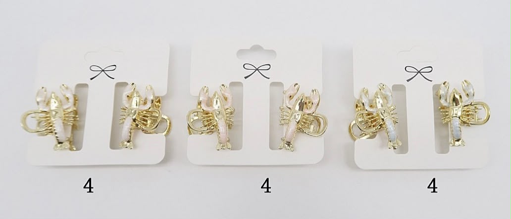 Pregadeira pp esmaltada lagosta (12 cartelas com 2 peças cada)