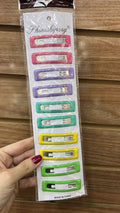 Tic tac infantil emborrachado colorido retangular (5 pares total 10 peças)