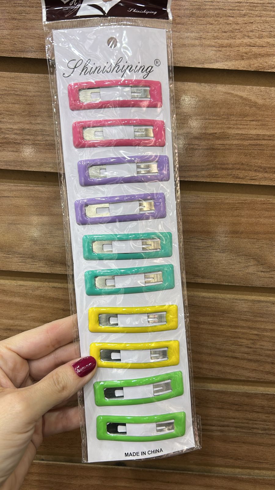 Tic tac infantil emborrachado colorido retangular (5 pares total 10 peças)