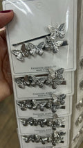 Grampo e hair clip metal borlobeta prata (12 cartelas com 2 peças cada)