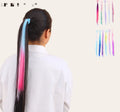Xuxinha de cabelo com mechas (12 peças cores variadas)